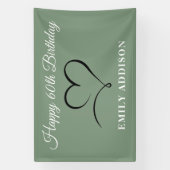 Verjaardagsbanner 60 jaar met optie voor aangepast spandoek (Verticaal)