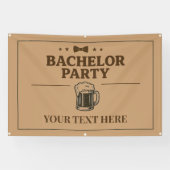 Verjaardagsbanner Bierpul | zazzlemade Spandoek (Horizontaal)