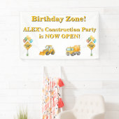 Verjaardagsbanner Bouw | Verjaardagszone Spandoek (Insitu)