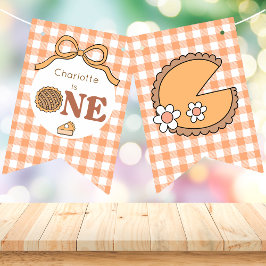 Verjaardagsbanner Cutie Pie Pumpkin Vlaggetjes