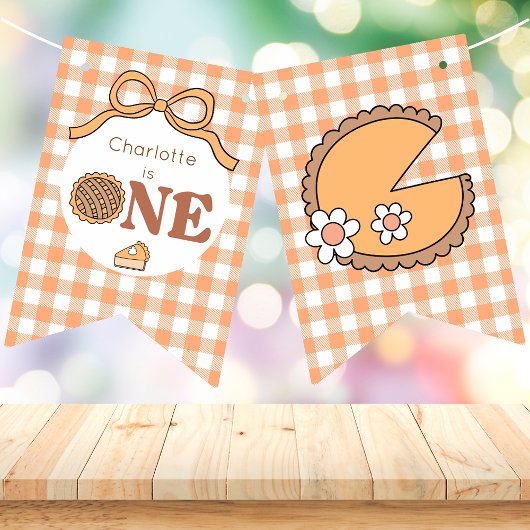 Verjaardagsbanner Cutie Pie Pumpkin Vlaggetjes