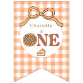 Verjaardagsbanner Cutie Pie Pumpkin Vlaggetjes (Eerste vlag)