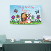 Verjaardagsbanner Eenhoorn en Fee Spandoek (Beurs)
