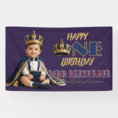 Verjaardagsbanner Kleine Koning Spandoek (Horizontaal)
