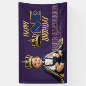 Verjaardagsbanner Kleine Koning Spandoek (Verticaal)