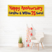 Verjaardagsbanner met naam en aantal spandoek (Insitu)