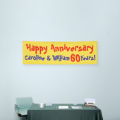 Verjaardagsbanner met naam en nummer spandoek (Beurs)