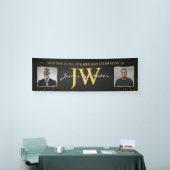 Verjaardagsbanner met op maat gemaakte initialen, spandoek (Beurs)