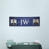 Verjaardagsbanner met op maat gemaakte initialen, spandoek (Beurs)