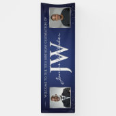 Verjaardagsbanner met op maat gemaakte initialen, spandoek (Verticaal)