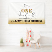 Verjaardagsbanner Mr. Onederful Spandoek (Insitu)