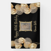 Verjaardagsbanner - personaliseer met foto en teks spandoek (Verticaal)