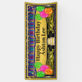 Verjaardagsbanner Spandoek (Verticaal)