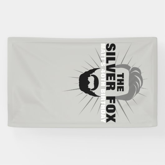 verjaardagsbanner van de mannen spandoek (Horizontaal)