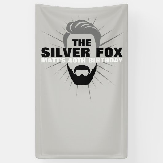 verjaardagsbanner van de mannen spandoek (Verticaal)