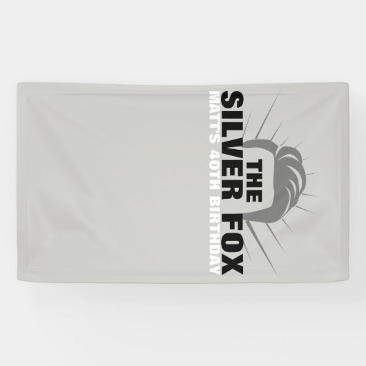 verjaardagsbanner van de mannen spandoek (Horizontaal)