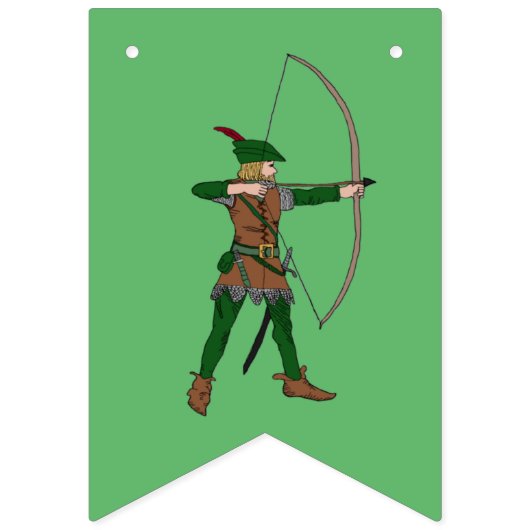 Verjaardagsbanner van Robin Hood Vlaggetjes (Eerste vlag)