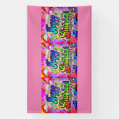 Verjaardagsbanner Vista Express Spandoek (Verticaal)