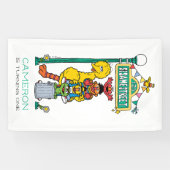 Verjaardagsbanner voor de eerste verjaardag met Se Spandoek (Horizontaal)