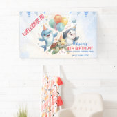 Verjaardagsbanner voor Ocean Friends Spandoek (Insitu)