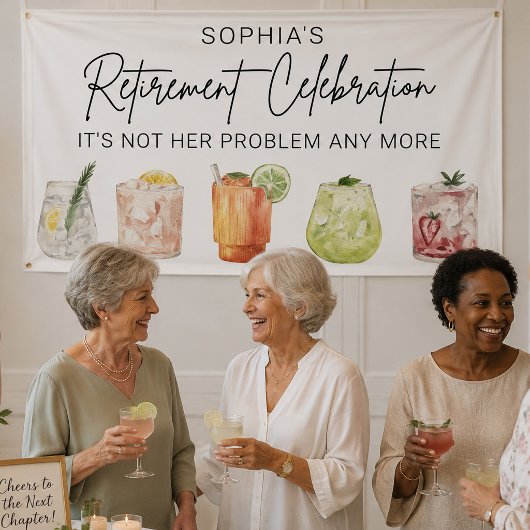 Verjaardagsbanner voor pensionering, Grappige pens Spandoek