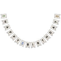 Verjaardagsbanner voor robots en tandwielen