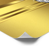 Verjaardagsbanner voor volwassenen poster (Hoek)