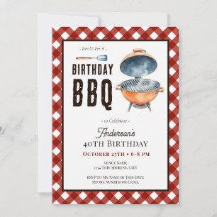 Verjaardagsbarbecue 40ste Verjaardagsfeest voor Vo Kaart