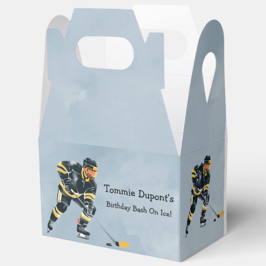 Verjaardagsbash op ijs bedankdoosjes (Open)