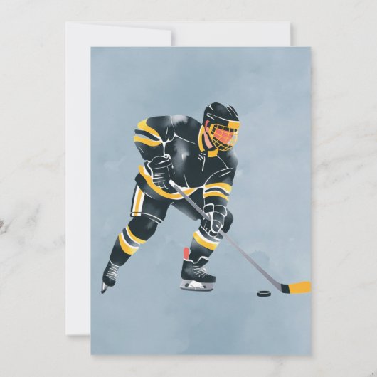 Verjaardagsbash op ijs kaart (Achterkant)