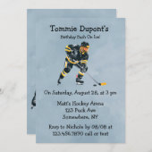 Verjaardagsbash op ijs kaart (Voorkant / Achterkant)