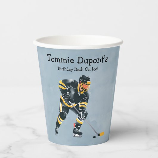 Verjaardagsbash op ijs papieren bekers (Voorkant)