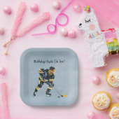 Verjaardagsbash op ijs papieren bordje (Feest)