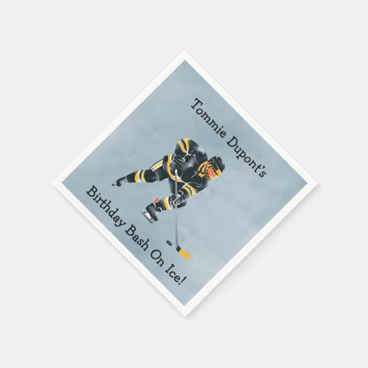 Verjaardagsbash op ijs servet (Hoek)