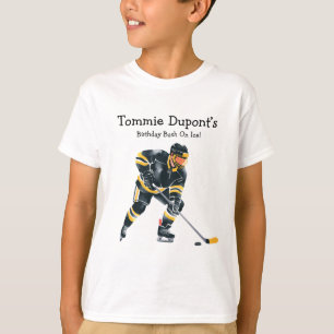 Verjaardagsbash op ijs t-shirt