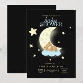 Verjaardagsbeer babyshower Kan nauwelijks wachten  Kaart (Voorkant / Achterkant)