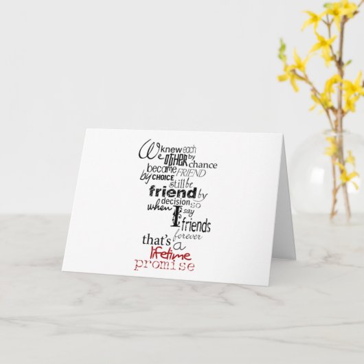 VERJAARDAGSBELOFTE AAN MIJN BESTE VRIEND - DAT IS KAART (Gele Bloem)