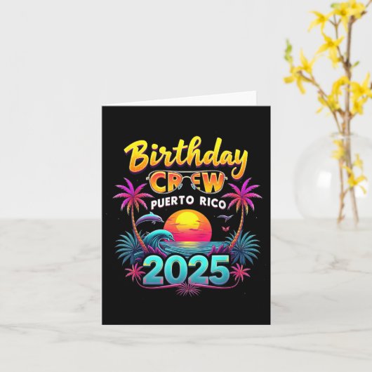 Verjaardagsbemanning Puerto Rico 2025 Puerto Rico  Kaart (Gele Bloem)