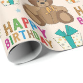 Verjaardagsberen Cadeaupapier (Rol Hoek)