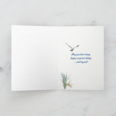 Verjaardagsbericht in een fles kaart (Binnen)