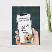 verjaardagsbericht op mobiele telefoon kaart (Voorkant)