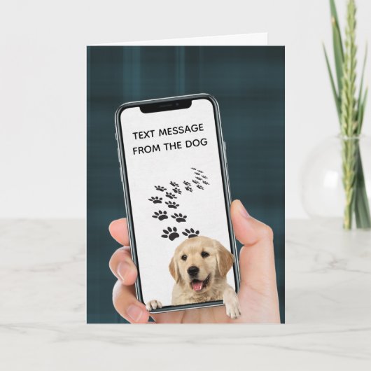 verjaardagsbericht op mobiele telefoon kaart (Voorkant)