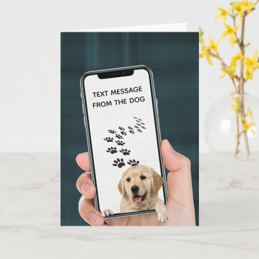 verjaardagsbericht op mobiele telefoon kaart (Gele Bloem)