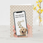 verjaardagsbericht op mobiele telefoon kaart (Gele Bloem)