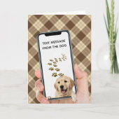 verjaardagsbericht op mobiele telefoon kaart (Voorkant)