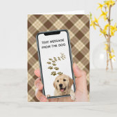 verjaardagsbericht op mobiele telefoon kaart (Gele Bloem)