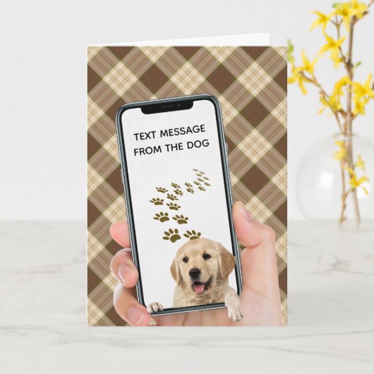 verjaardagsbericht op mobiele telefoon kaart (Gele Bloem)