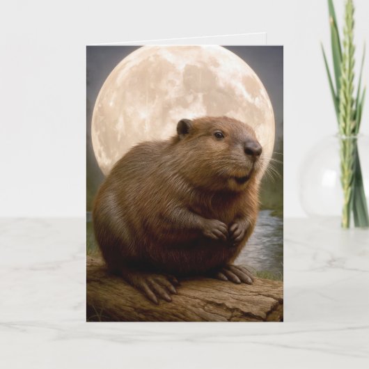 Verjaardagsbever Kaart (Voorkant)