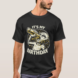 Verjaardagsbier Kotsende Alien T-shirt