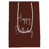 Verjaardagsbier op de smartphone medium cadeauzakje (Achterkant)